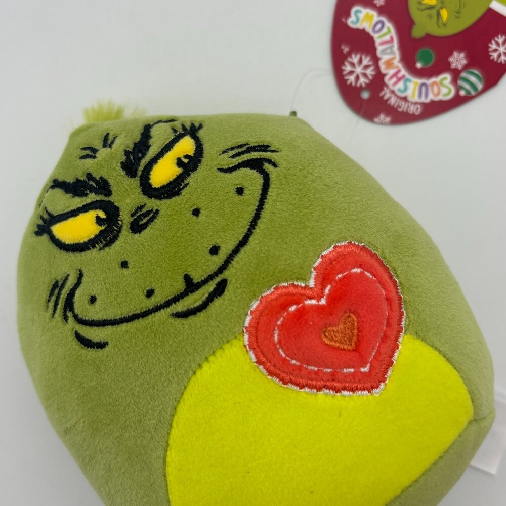 Squishmallows 5” GRINCH with Heart Dr. Seuss Christmas - Kids Stuffed Plush Toy
